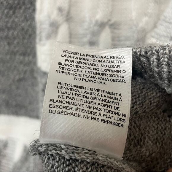Vintage Y2K Grey/White Knit Sweater - Picture 7 of 8